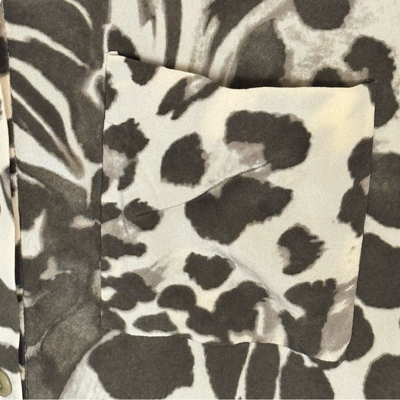 Diane Von Furstenberg Prita silk shirt dress leopard animal print. 100% Silk - Picture 7 of 15